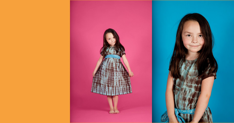 smiling girl - in studio family photography