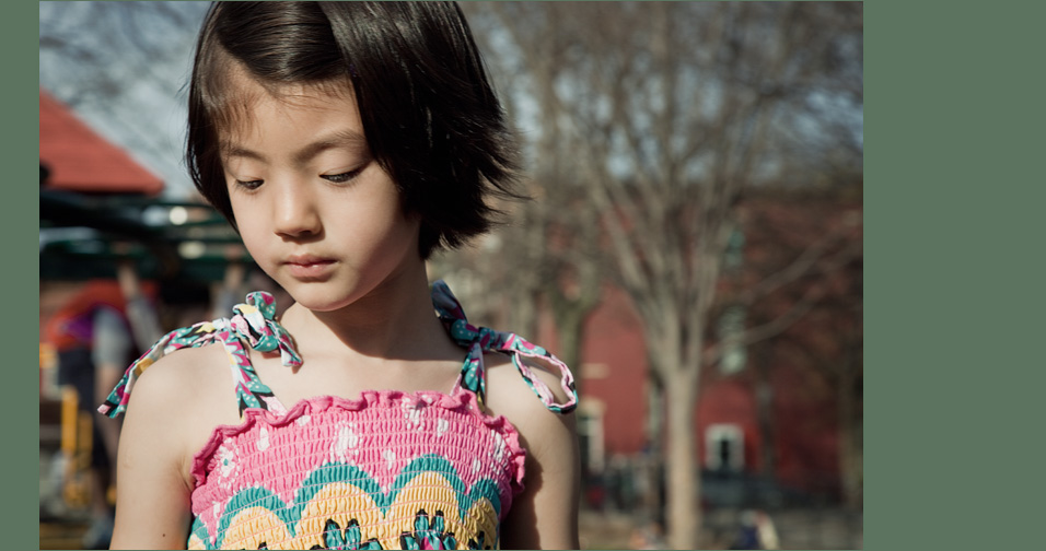 little girl in the sun - family photographer northwest suburbs chicago