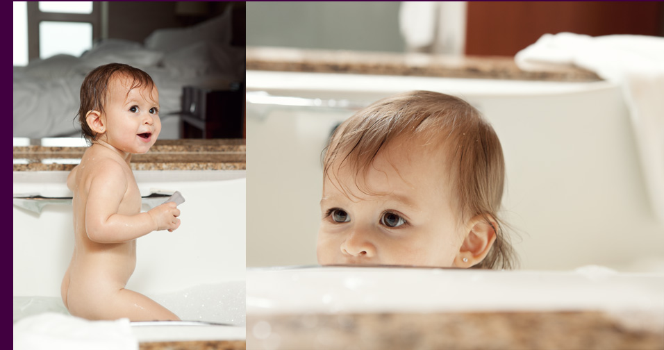 baby girl smiling at mom - family and child photographer marin county